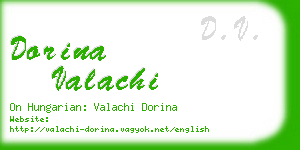 dorina valachi business card